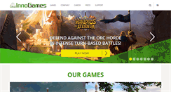 Desktop Screenshot of innogames.com